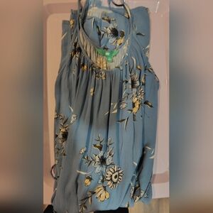 Dip Women's Blue Floral Sleeveless dress